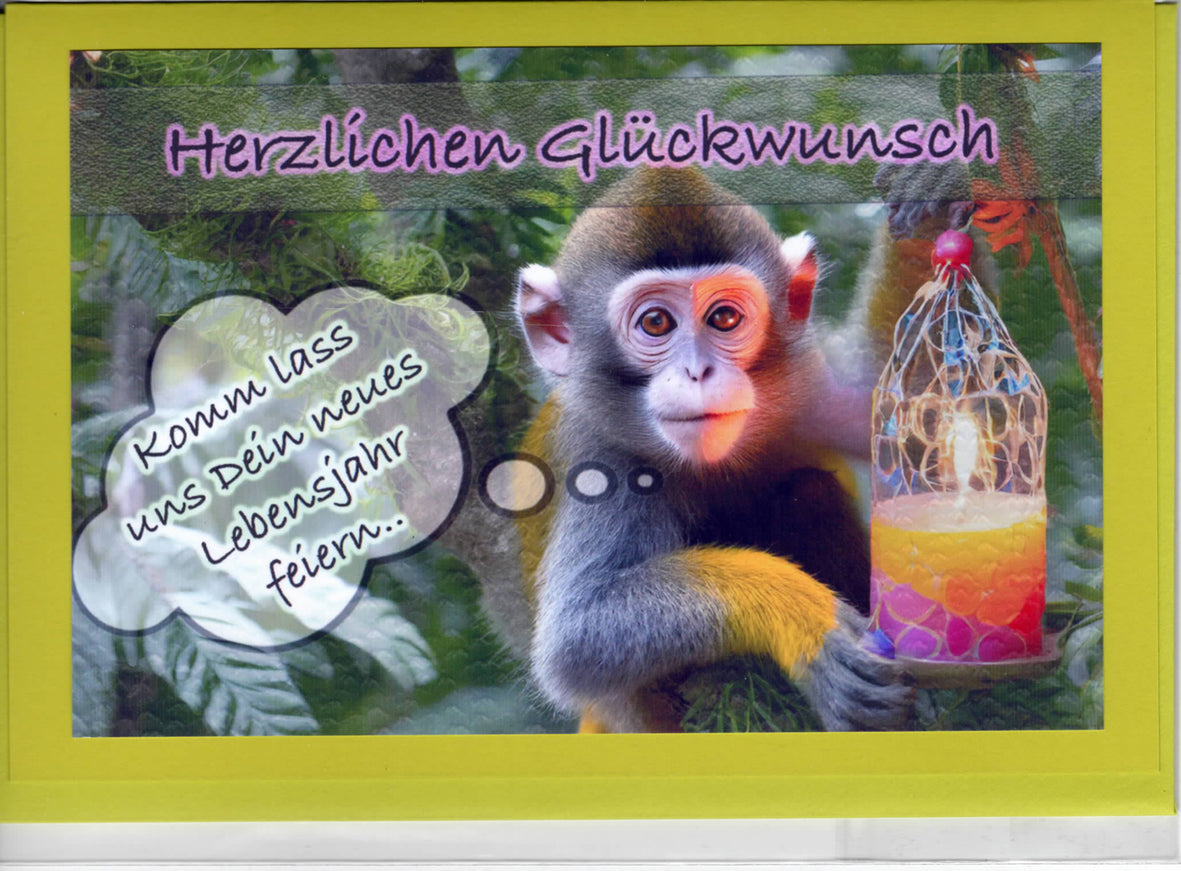Fotokarte Hertlichen Glückwunsch