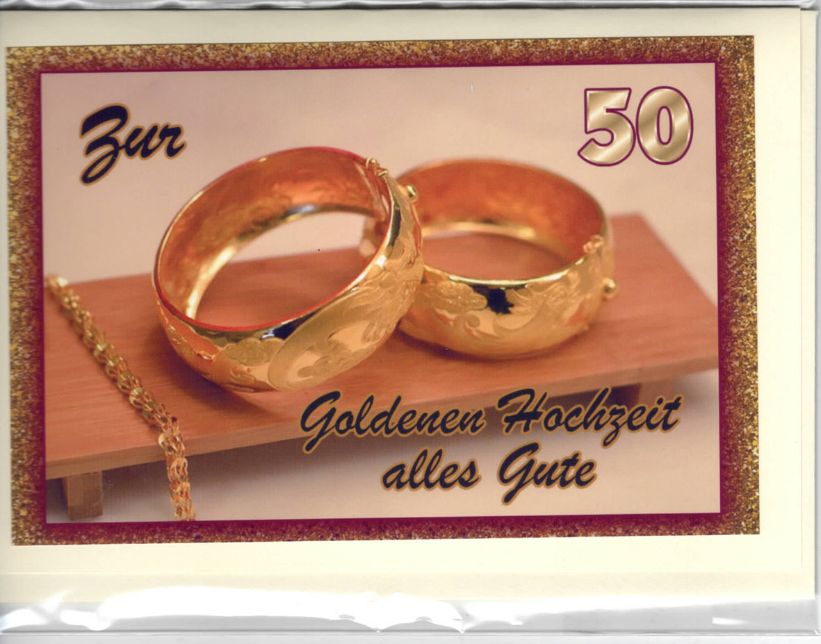 Fotokarte Goldene Hochzeit