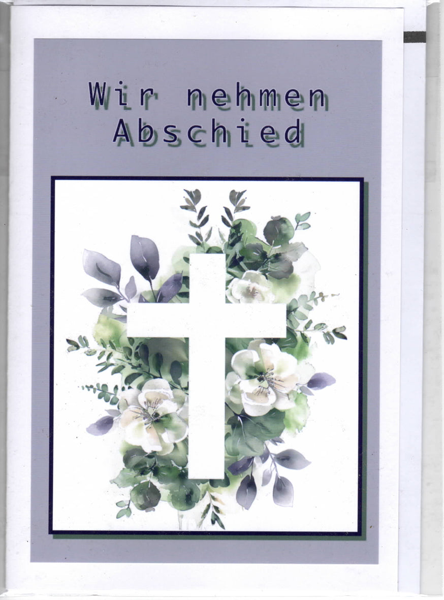 Fotokarte Trauer - Wir nehmen Abschied