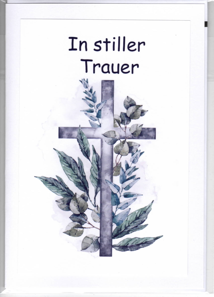 Fotokarte Trauer -  In stiller Trauer
