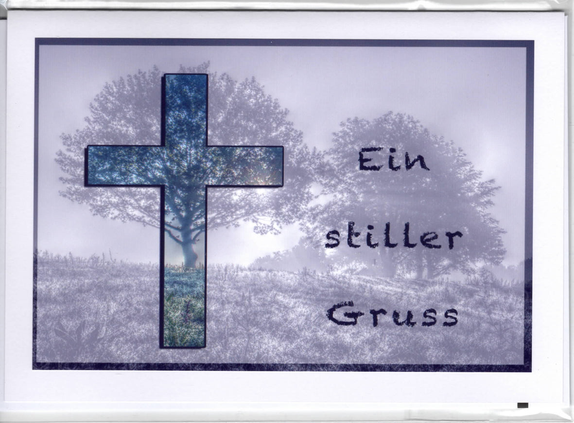 Fotokarte Trauer -  Ein stiller Gruss