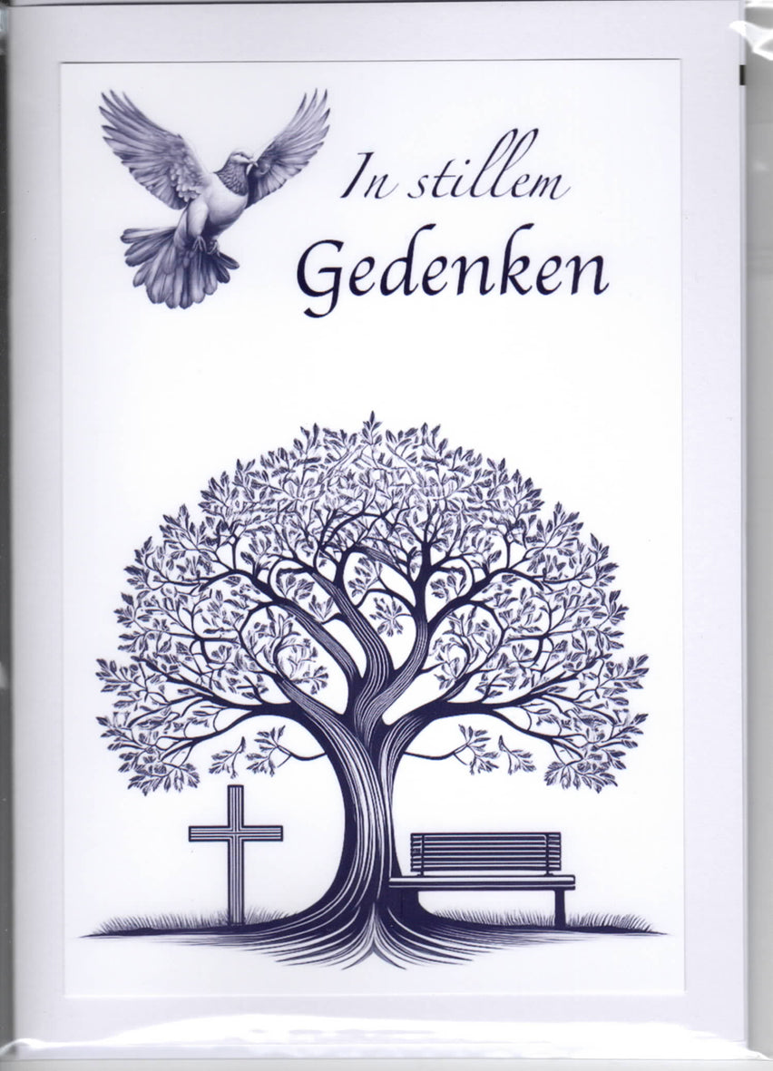 Fotokarte Trauer -  In stillem Gedenken