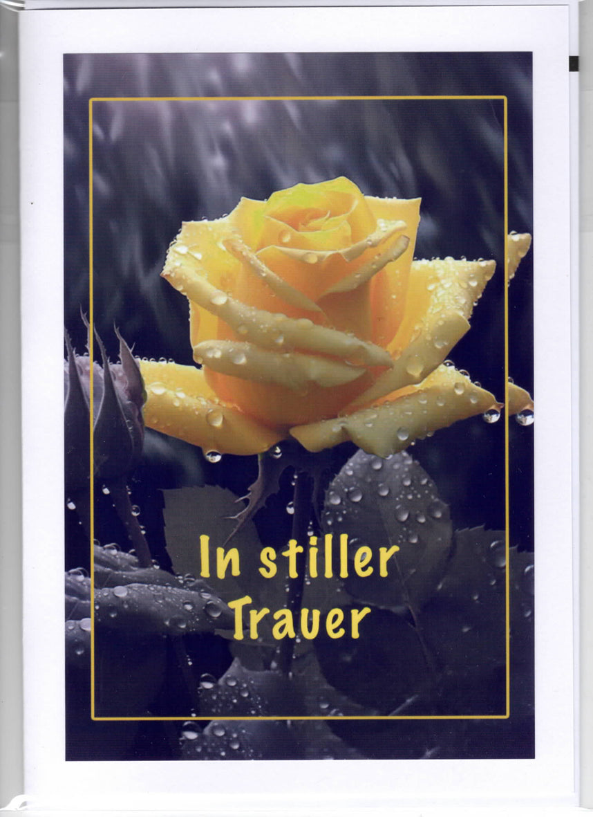 Fotokarte Trauer  - In stiller Trauer
