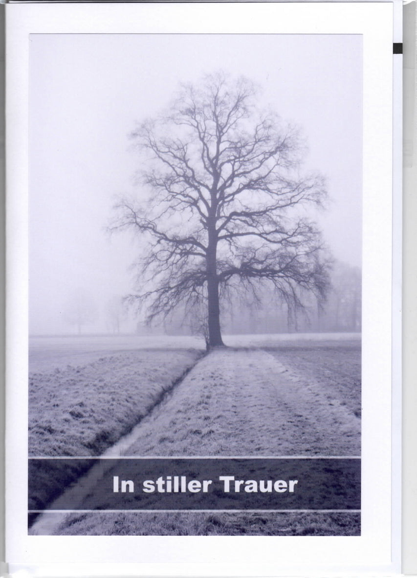 Fotokarte Trauer  - In stiller Trauer