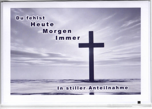 Fotokarte Trauer  - Du fehlst heute Morgen Immer