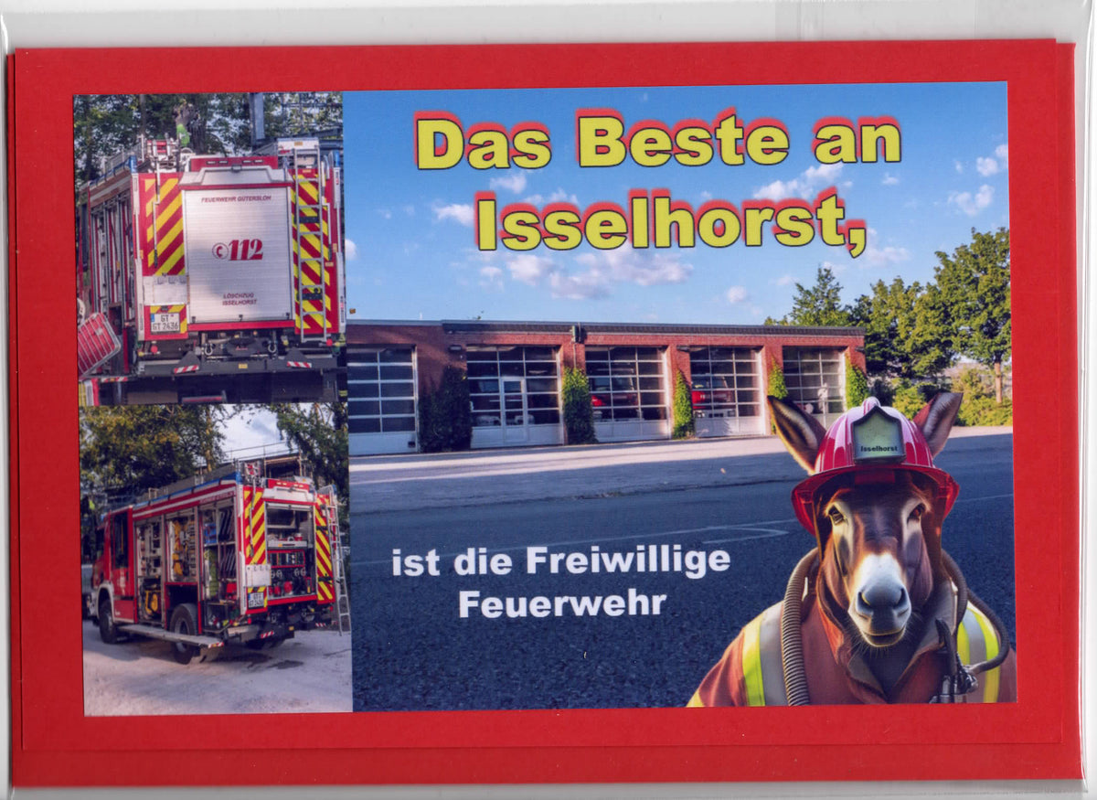 Fotokarte Das Beste an Isselhorst ist die Freiwillige Feuerwehr