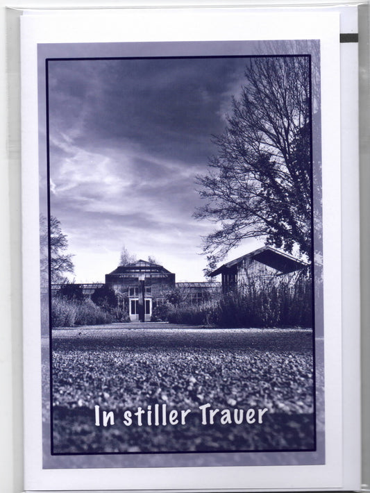 Fotokarte Trauer Palmenhaus Cafe