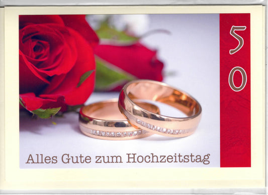 Fotokarte Goldene Hochzeit